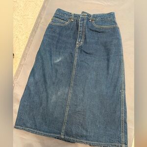Calvin Klein 80s Vintage Jean Skirt USA Made